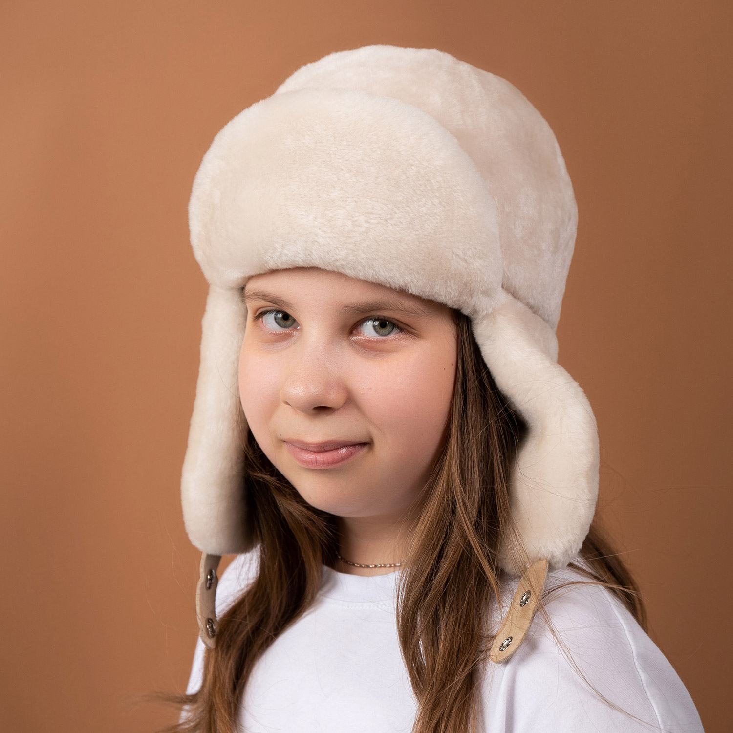 Ушанка из меха овчины, арт. УБ-100