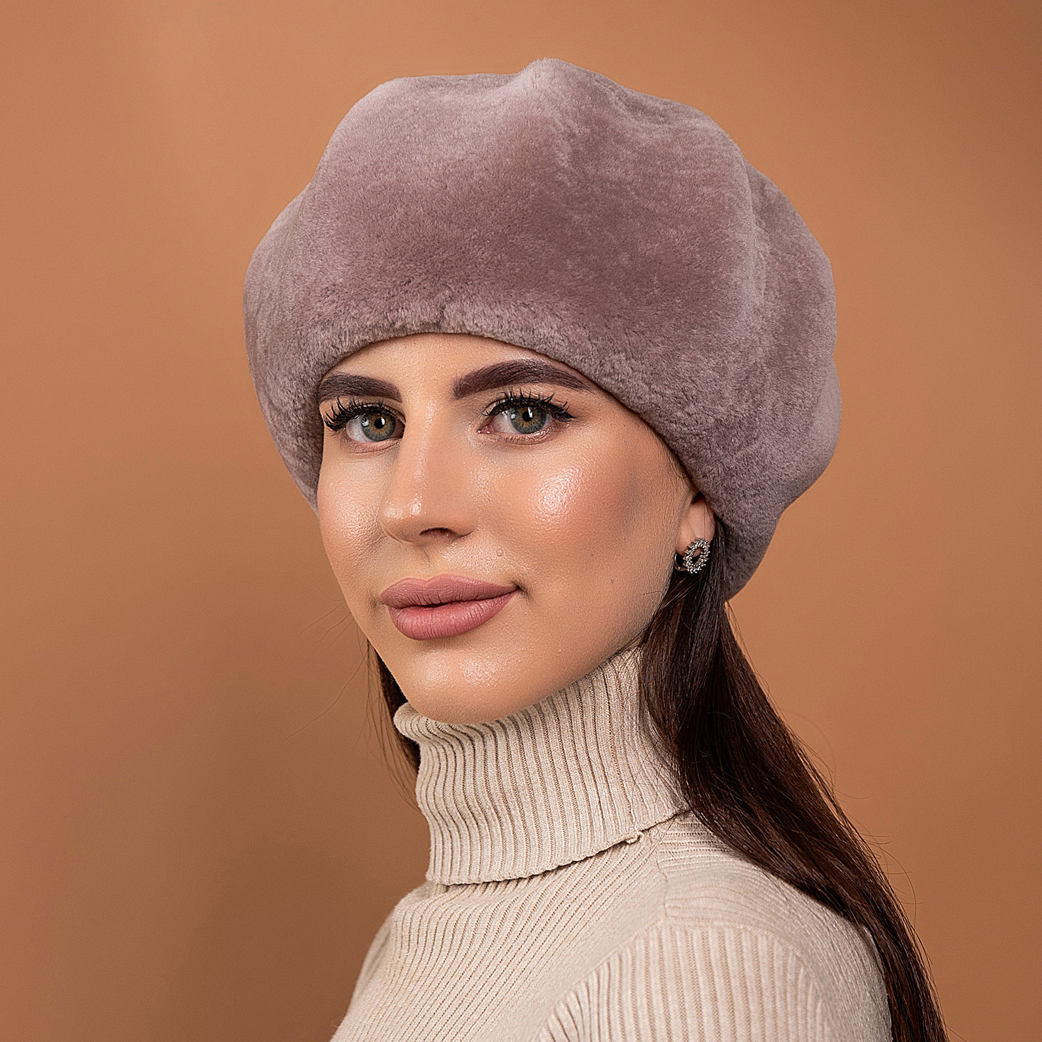 Берет из меха овчины, арт. ШЗ-605